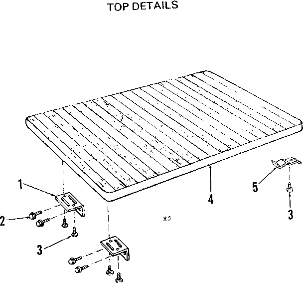 Kenmore 587736612 top details diagram