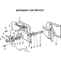 Kenmore 587760000 detergent cup details diagram