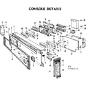 Kenmore 587760714 console details diagram