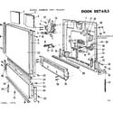 Kenmore 587761203 door details diagram