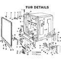 Kenmore 587770513 tub details diagram