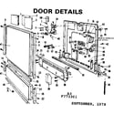 Kenmore 587773301 door details diagram