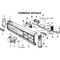 Kenmore 587773301 console details diagram