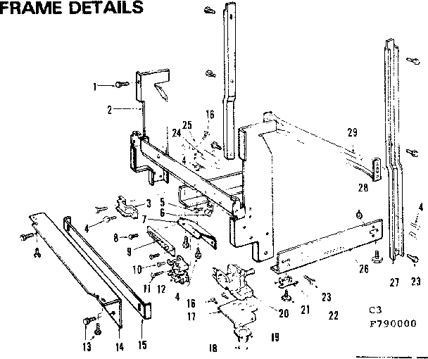 Kenmore 587790000 frame diagram