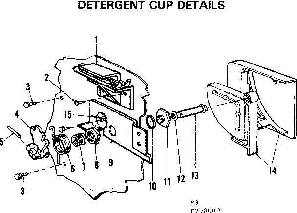 Kenmore 587790000 detergent cup diagram
