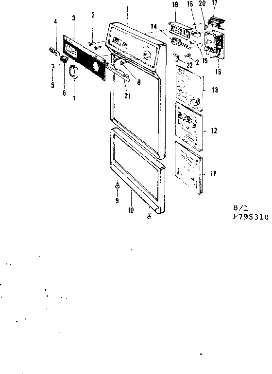 Kenmore 587795310 door details diagram