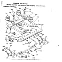 Kenmore 6283528110 top burners assembly diagram