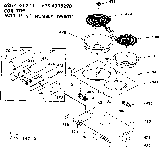 Kenmore 6284338210 module kit 4998021 diagram