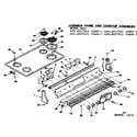 Kenmore 6284527912 control panel and cooktop assemblies diagram