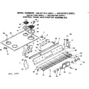 Kenmore 6284527914 control panel and cooktop assemblies diagram
