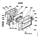 Kenmore 6284527914 door diagram