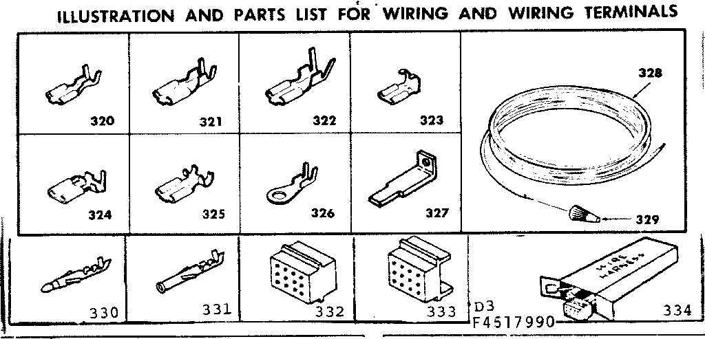Kenmore 6284527990 wiring and wiring terminals diagram