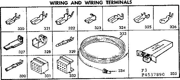 Kenmore 6284537891 wiring and wiring terminals diagram