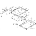 Kenmore 6284568091 main top cook surface diagram