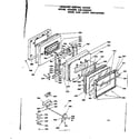 Kenmore 6284568250 door and latch mechanism diagram