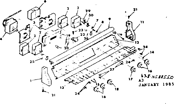 Kenmore 6284588550 control panel diagram