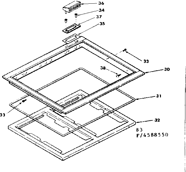 Kenmore 6284588550 main top diagram