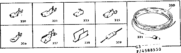 Kenmore 6284588550 wiring & wiring terminals diagram