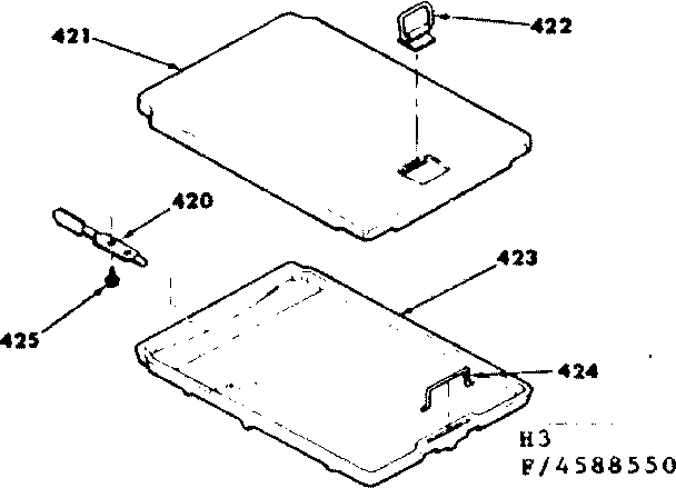 Kenmore 6284588550 optional griddle kit no. 4998050 diagram
