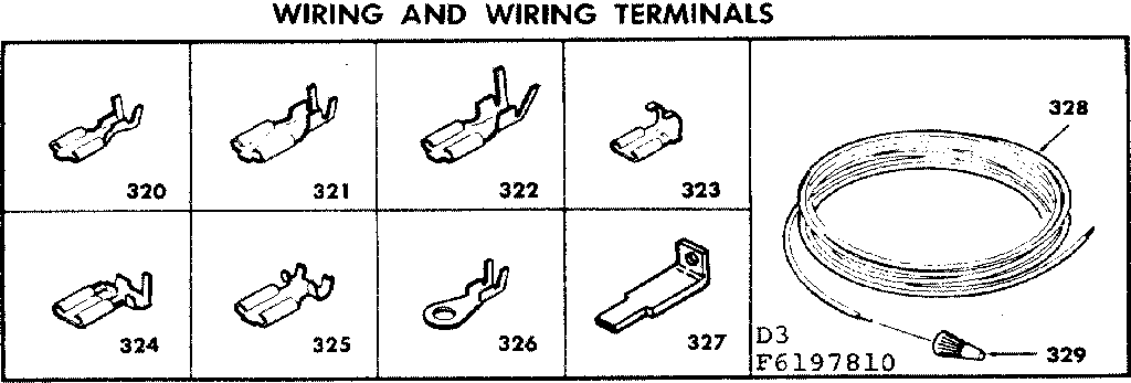 Kenmore 6286197810 wiring and wiring terminals diagram