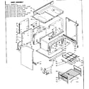Kenmore 6286247160 body assembly diagram