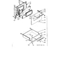 Kenmore 6286247160 door and drawer diagram