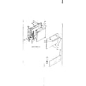 Kenmore 6286247060 door and bottom panel diagram