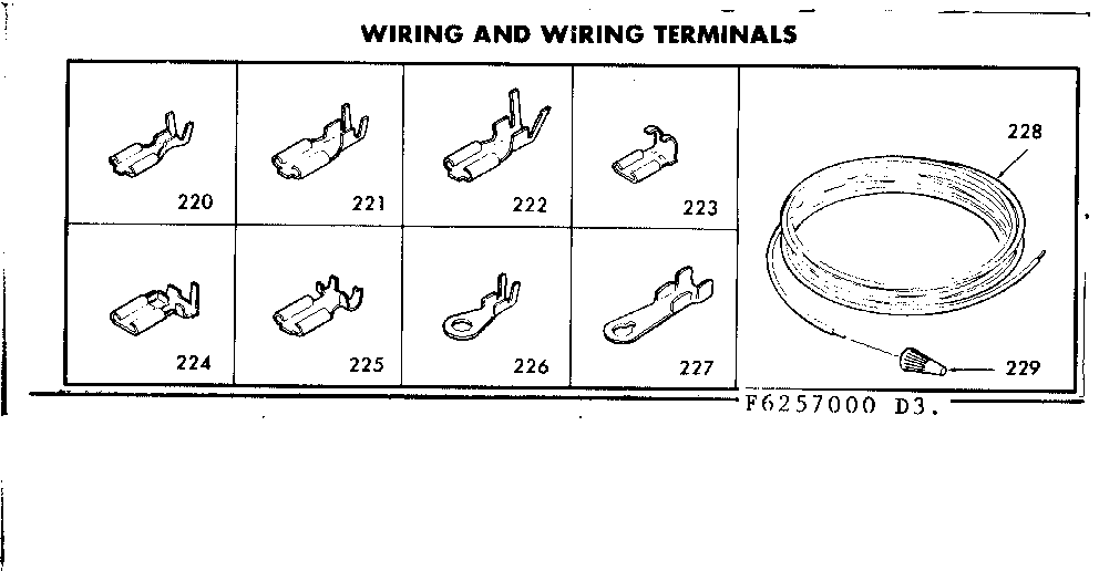Kenmore 6286257040 wiring and wiring terminals diagram