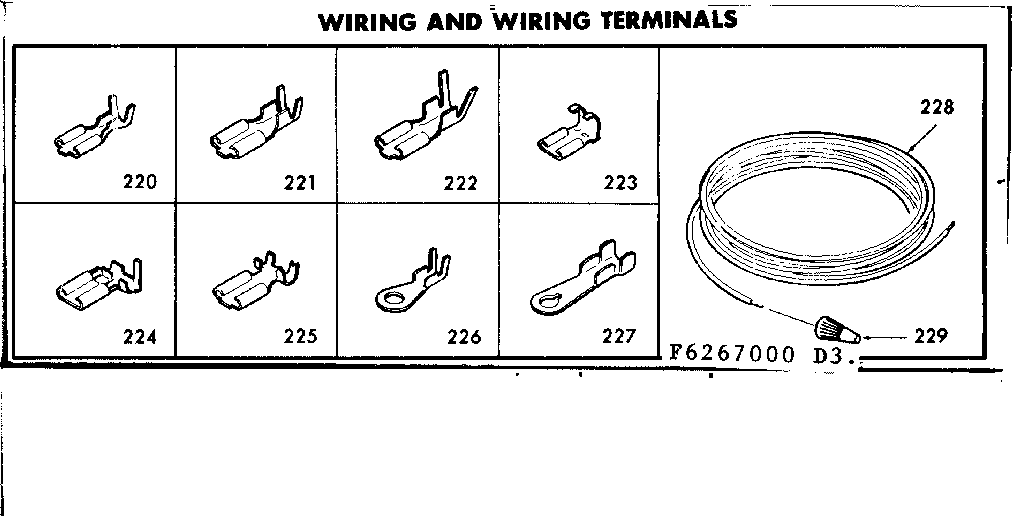 Kenmore 6286267040 wiring and wiring terminals diagram