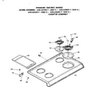 Kenmore 6286368211 cooktop assembly diagram