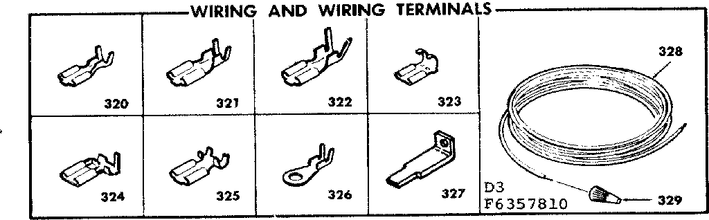 Kenmore 6286357811 wiring and wiring terminals diagram