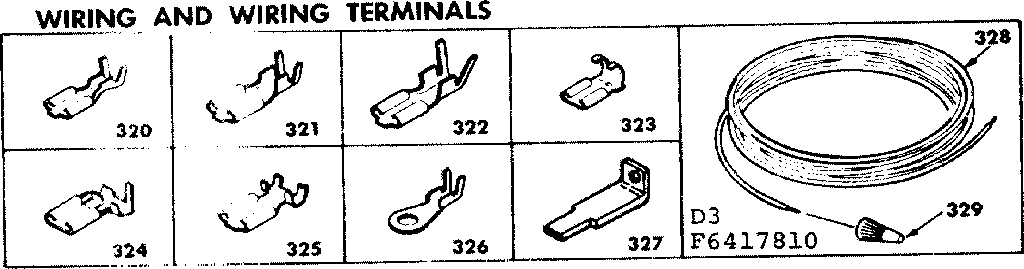 Kenmore 6286417810 wiring and wiring terminals diagram