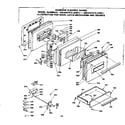 Kenmore 6286437910 door, latch mechanism and drawer diagram