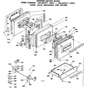 Kenmore 6286447911 door, latch mechanism and drawer diagram