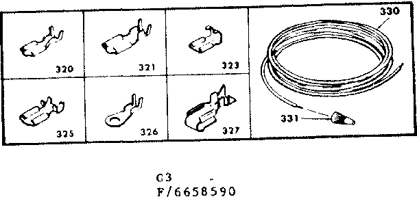 Kenmore 6286658590 wiring and wiring terminal diagram