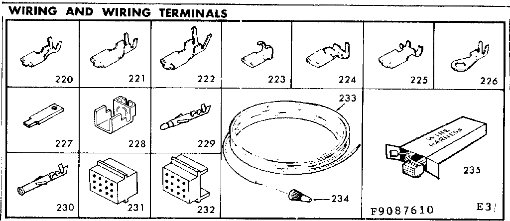 Kenmore 6289087610 wiring and wiring terminals diagram