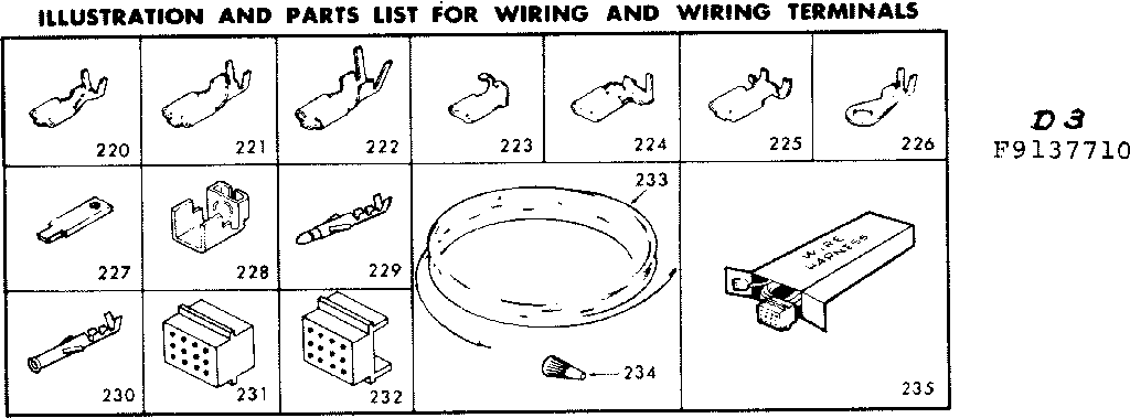 Kenmore 6289137740 wiring and wiring terminals diagram