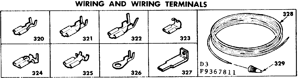 Kenmore 6289367812 wiring and wiring terminals diagram