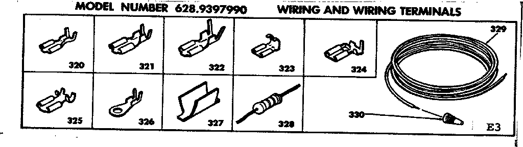 Kenmore 6289397990 wiring and wiring terminals diagram