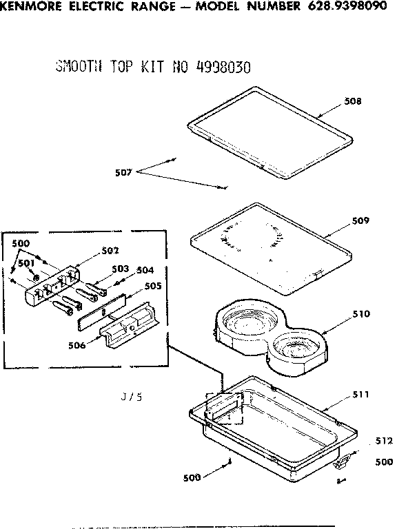 Kenmore 6289398090 smooth top diagram