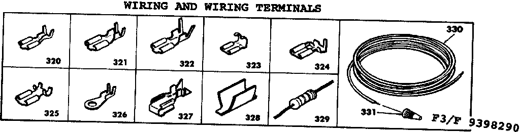Kenmore 6289398290 wiring and wiring terminals diagram
