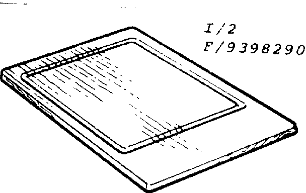 Kenmore 6289398290 cutting board kit diagram