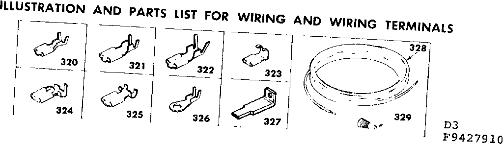 Kenmore 6289427910 wiring and wiring terminals diagram
