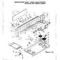 Kenmore 6289428210 backguard and cooktop assembly diagram