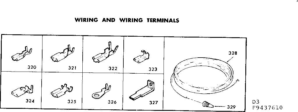 Kenmore 6289437610 wiring and wiring terminals diagram