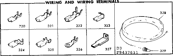 Kenmore 6289437611 wiring and wiring terminals diagram
