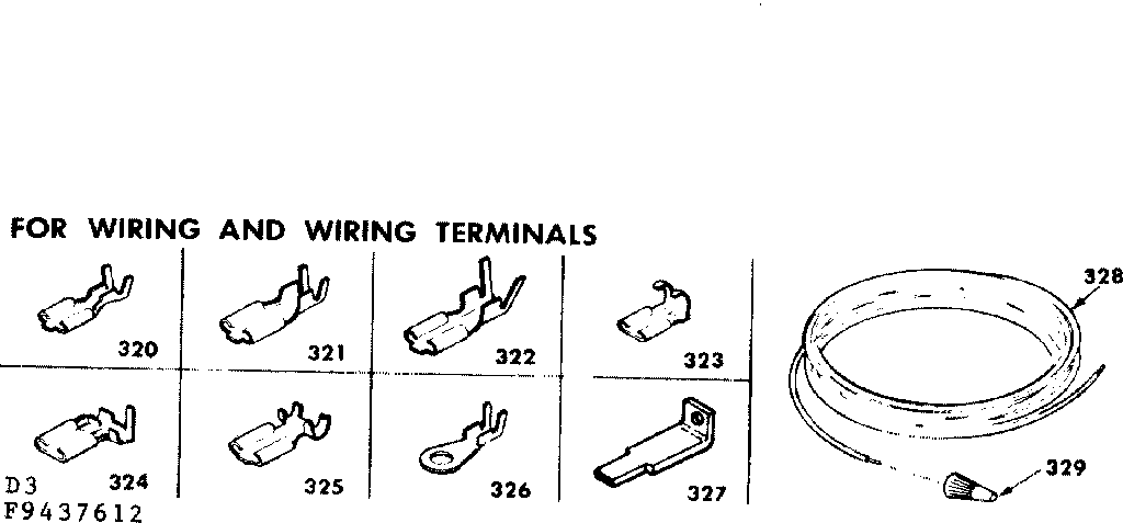 Kenmore 6289437612 wiring and wiring terminals diagram