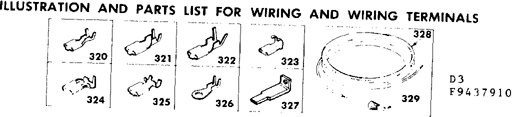 Kenmore 6289437910 wiring and wiring terminals diagram