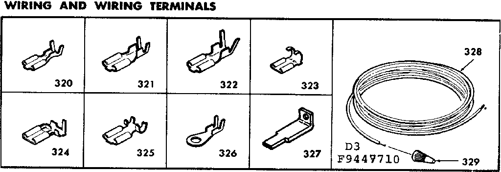 Kenmore 6289447710 wiring and wiring terminals diagram