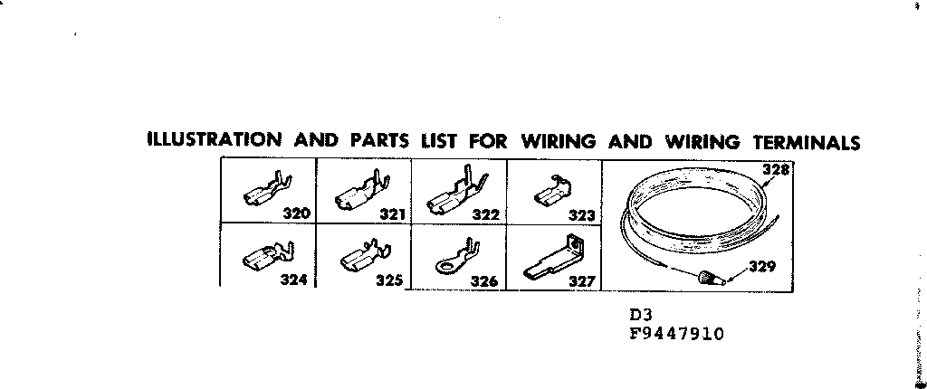 Kenmore 6289447910 wiring and wiring terminals diagram